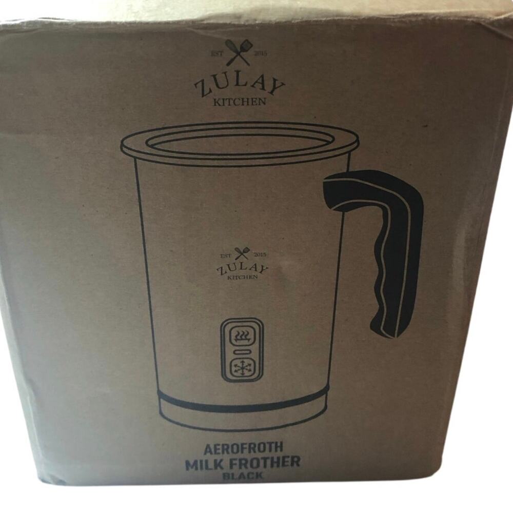 Frother Zulay Kitchen Aorofroth Milk Frother 4/1 Black NIB